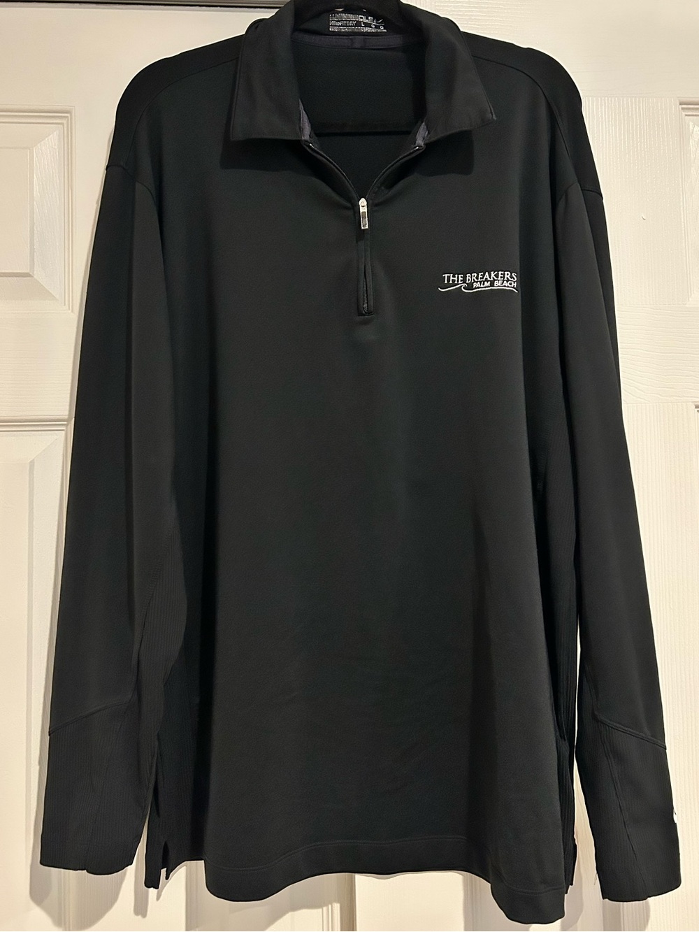 Nike The Breakers Palm Beach Black Quarter-Zip Pullover Sweatshirt Golf Large